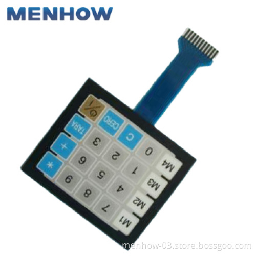 Membrane Switch, Membrane Overlay, Silicone Rubber Products MHMS-007